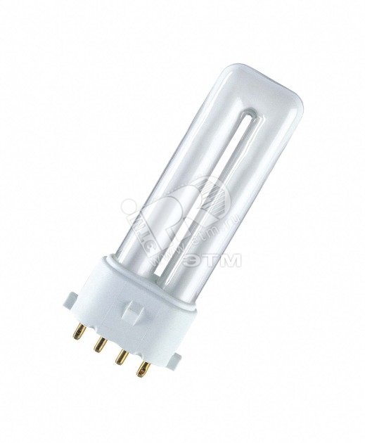 Лампа энергосберегающая КЛЛ 11Вт Dulux S/Е 11/840 4p 2G7 Osram