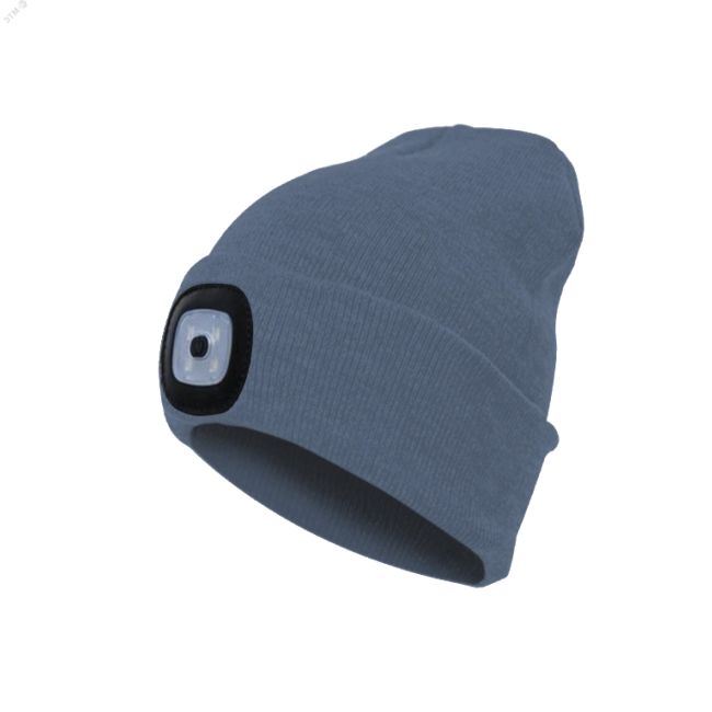 Фонарь-шапка 120Лм 3 режима 200мАч темно-серая